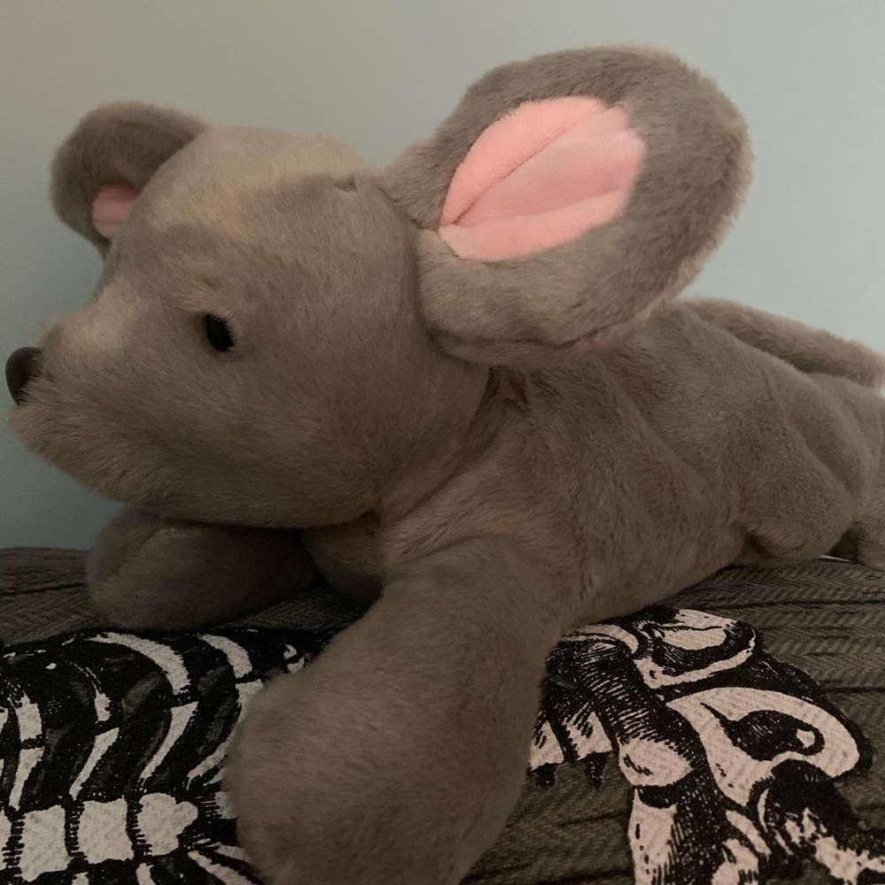 Aurora Baby Grey Mouse Plush